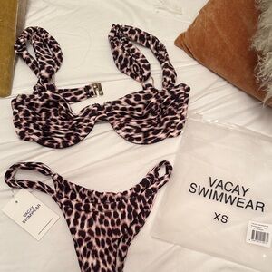 Vacay Swimwear Leopard Print Bikini